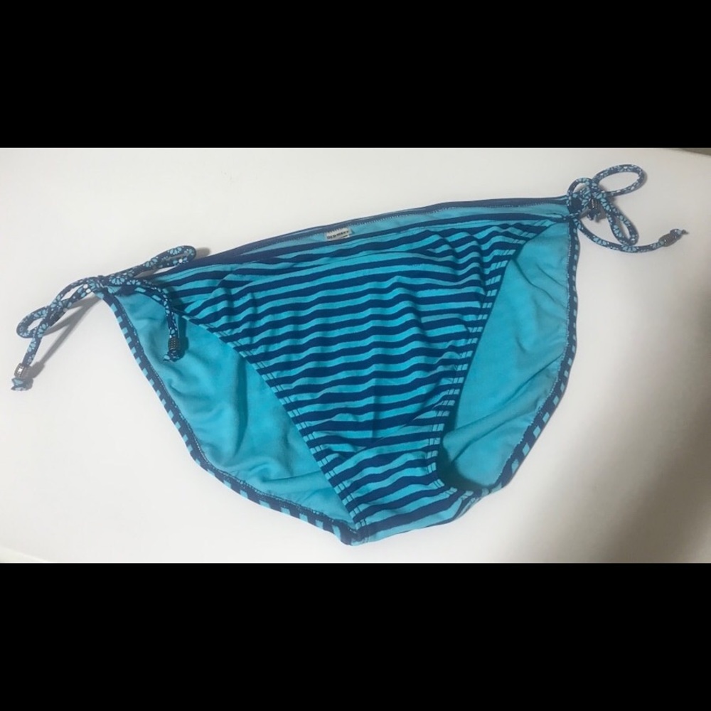 plus size new  blue striped swim bottoms